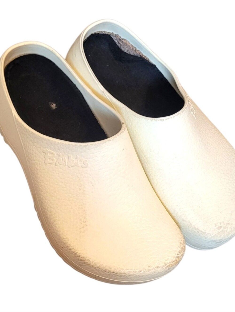 Birkenstock Birki's Super-Birki Women's Cream Slip-On Clogs Size 39/US 8.5